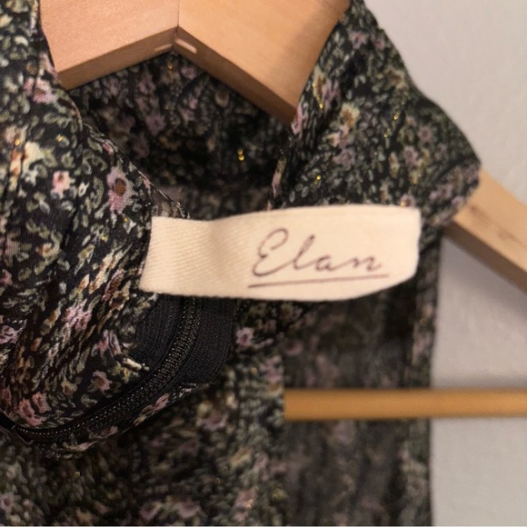 Elan Black Paisley Women's Top - Picture 5 of 5
